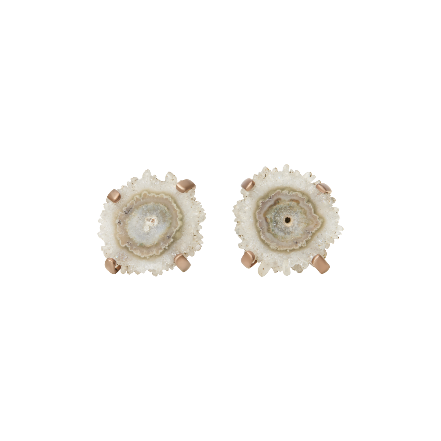 Cognac Jasper Stalacite One of Kind Sterling Cufflinks