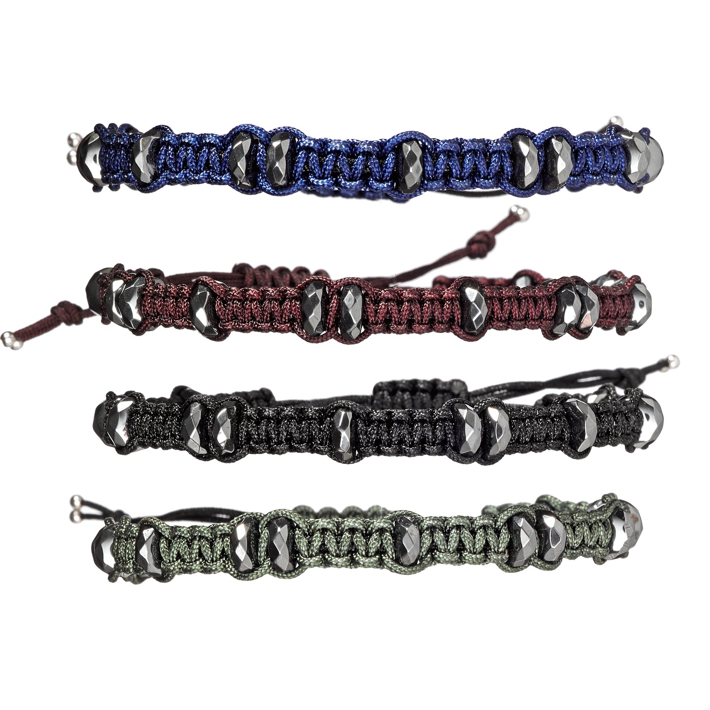 Hematite Pull Cord Bracelet