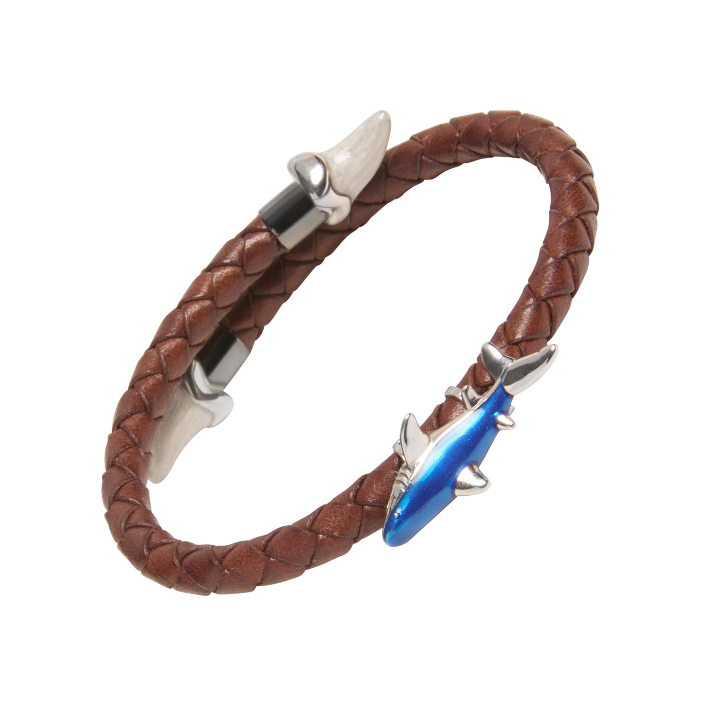 Enamel Shark Sterling Spring Bracelet