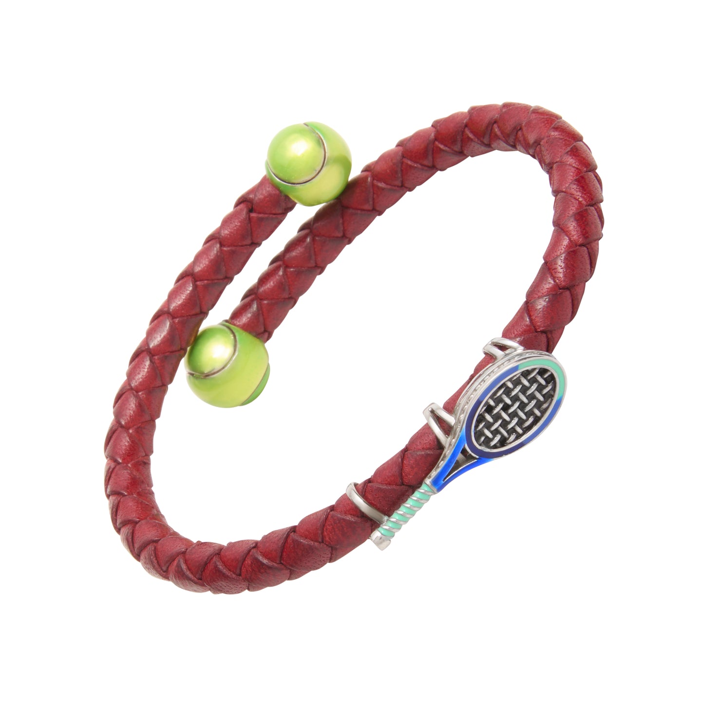 Enamel Tennis Sterling Spring Bracelet