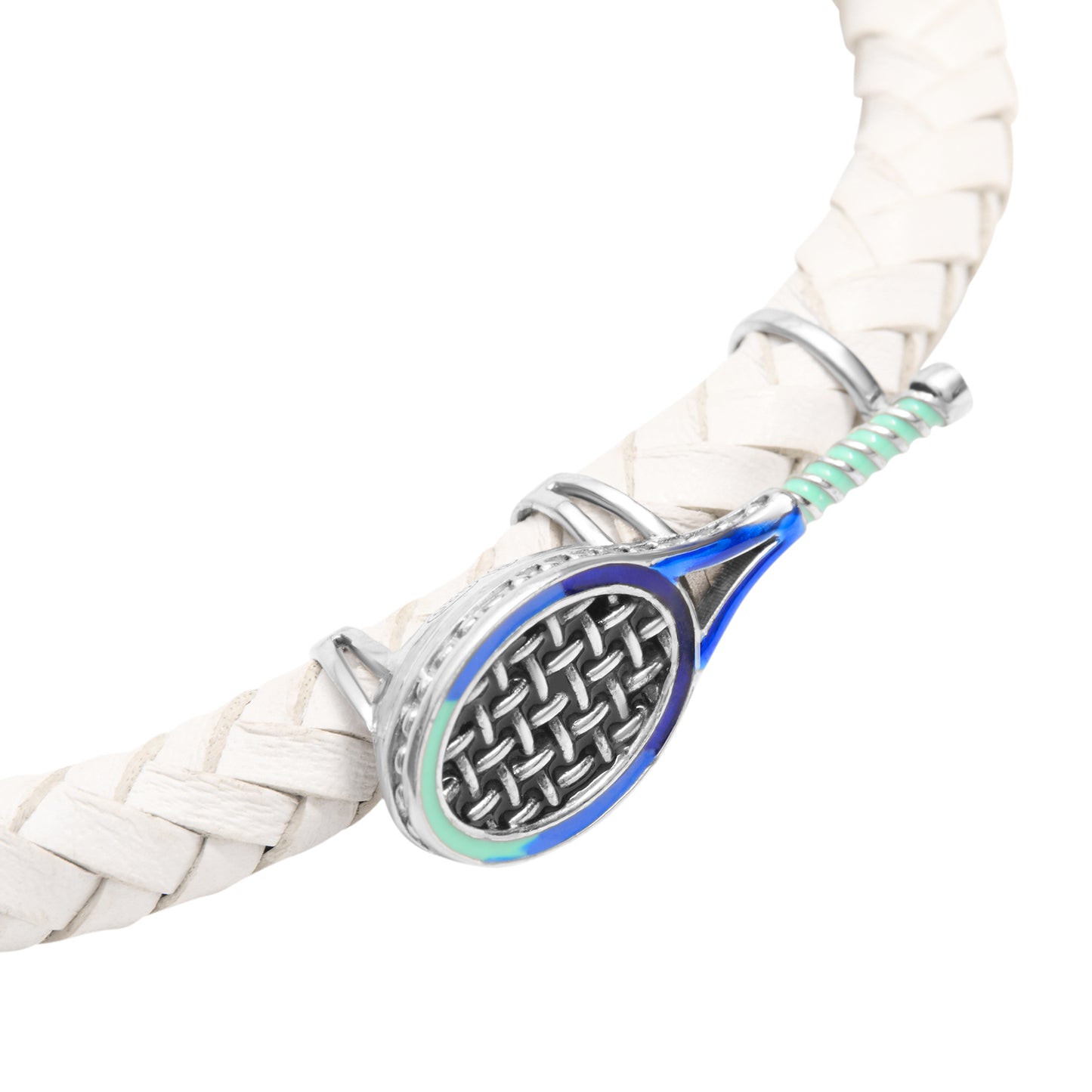 Enamel Tennis Sterling Spring Bracelet