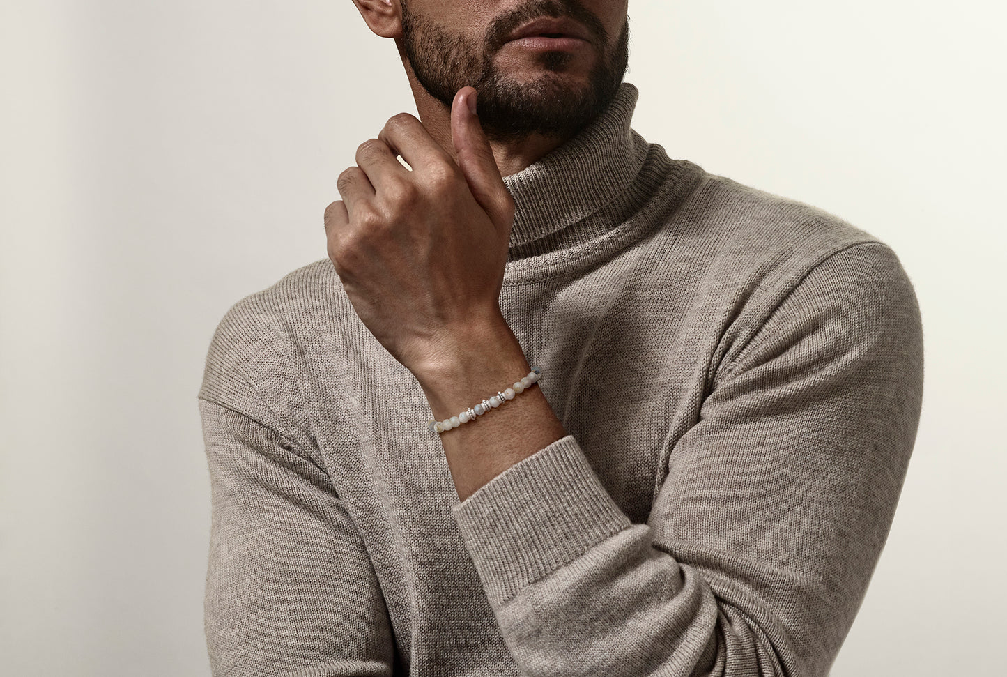 Labradorite & Antique Flex Bracelet