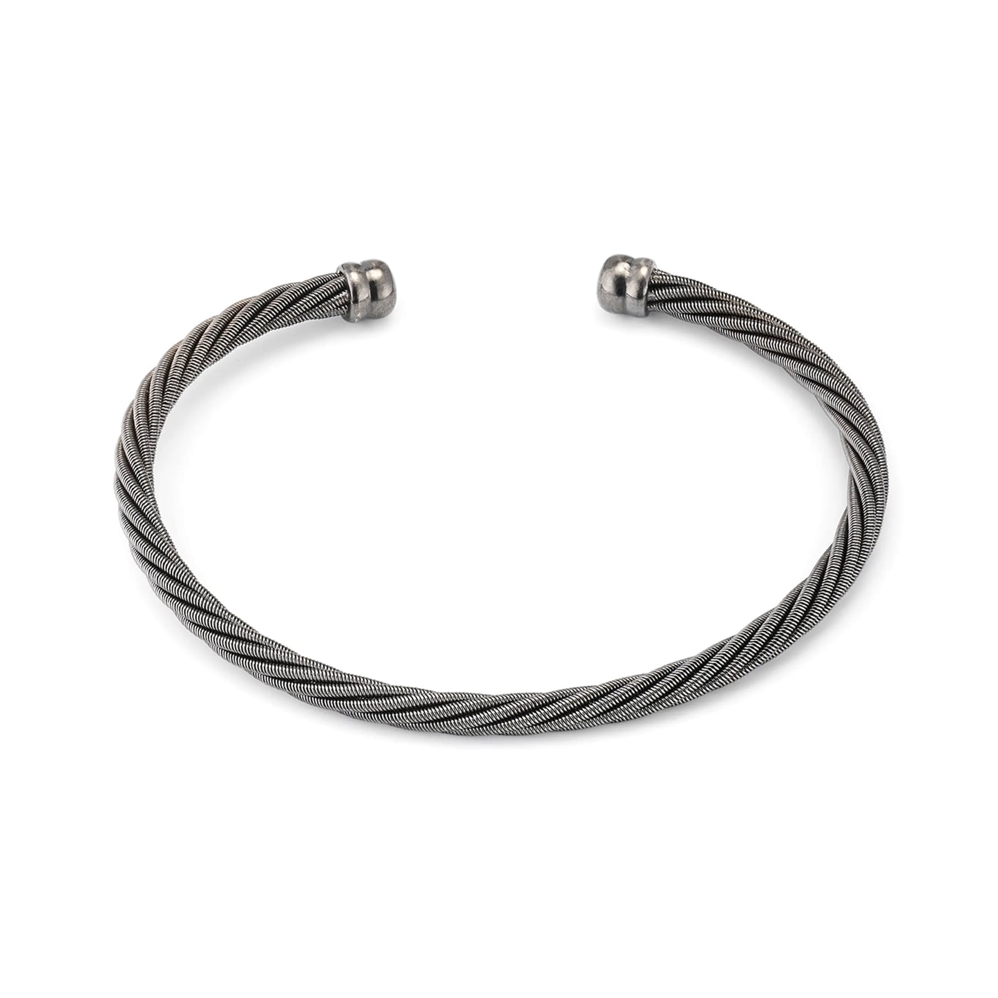 Twisted Sterling Cable Cuff