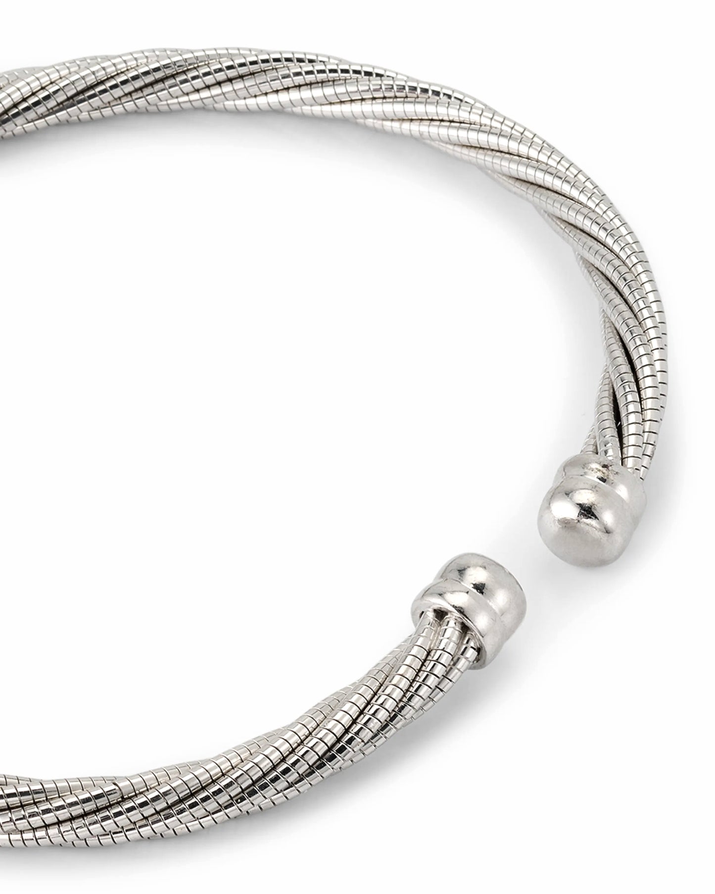 Twisted Sterling Cable Cuff