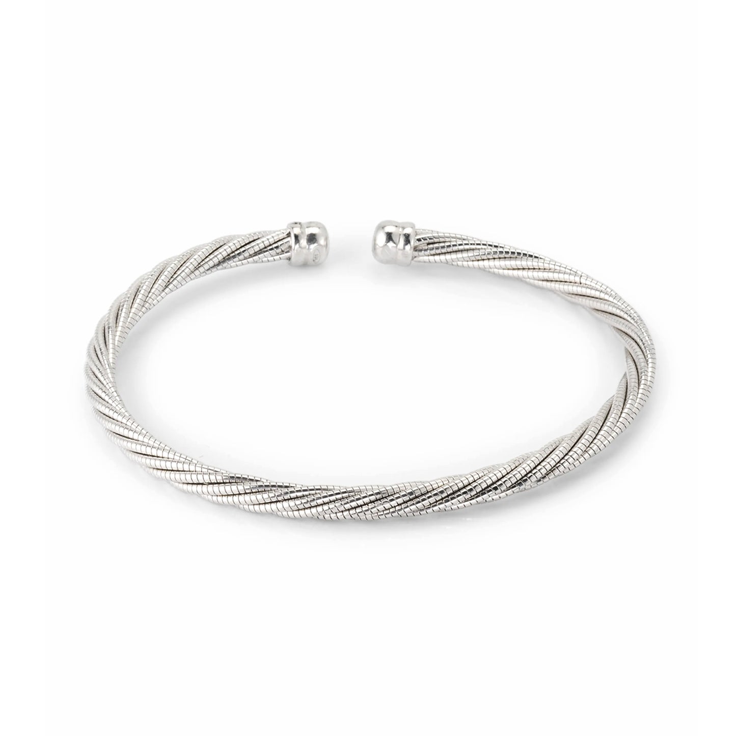 Twisted Sterling Cable Cuff