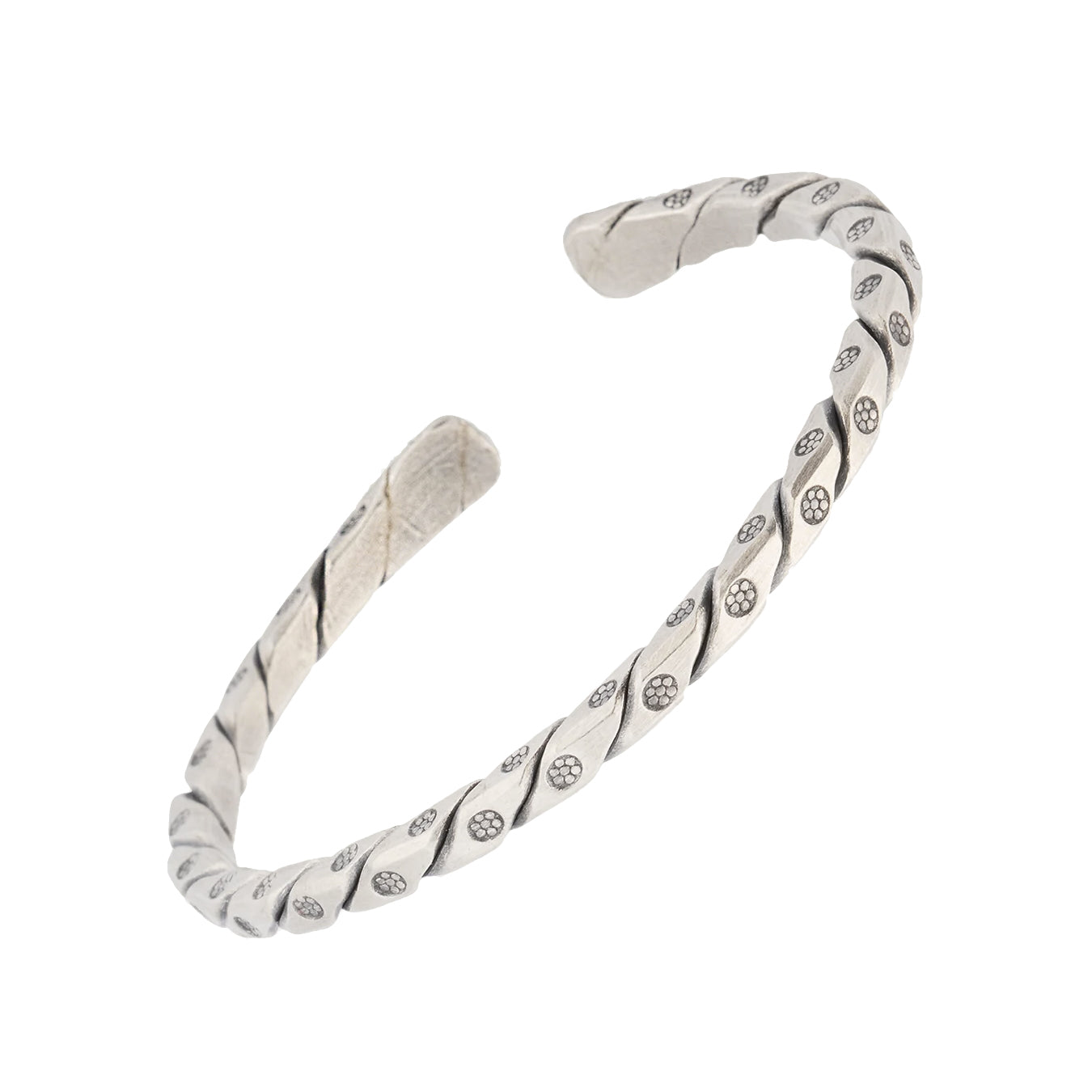 Twist Rivet Sterling Cuff