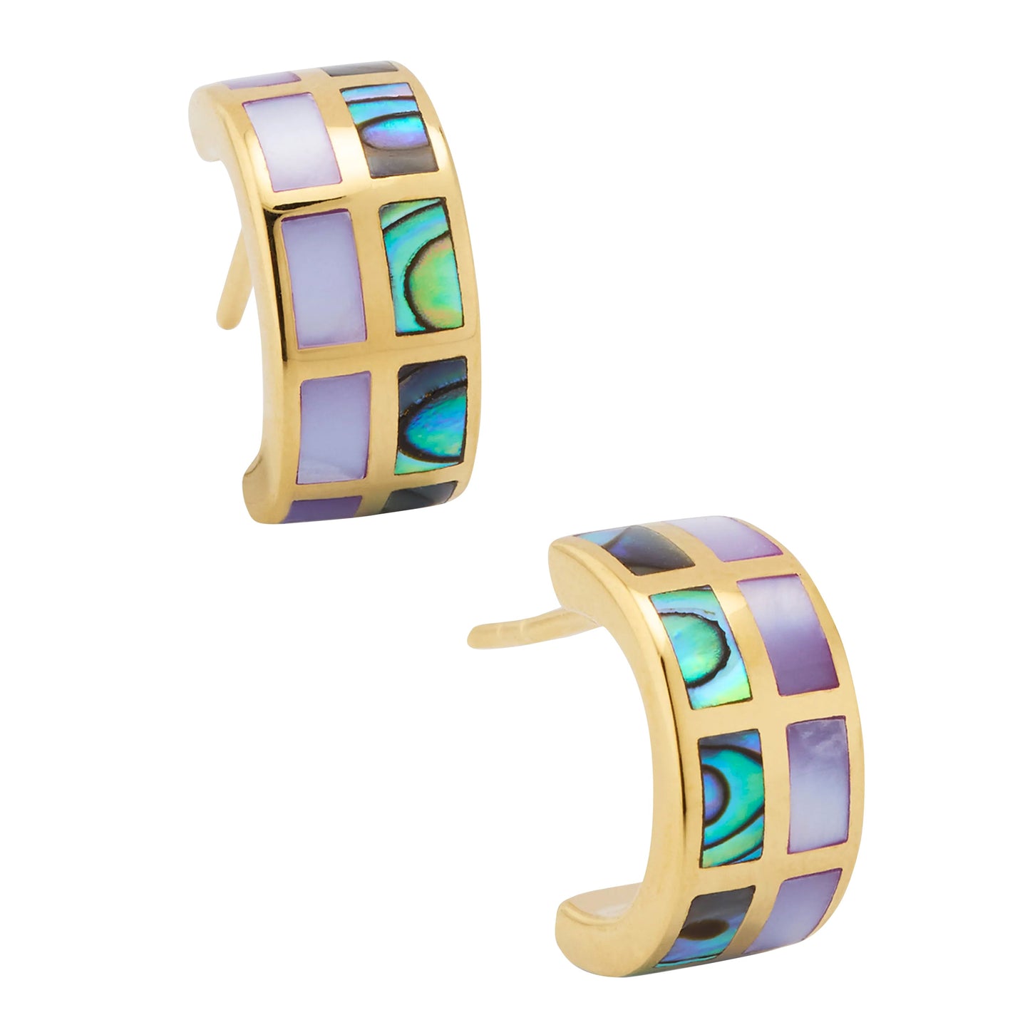 Dash Multicolor Sterling Huggie Earrings