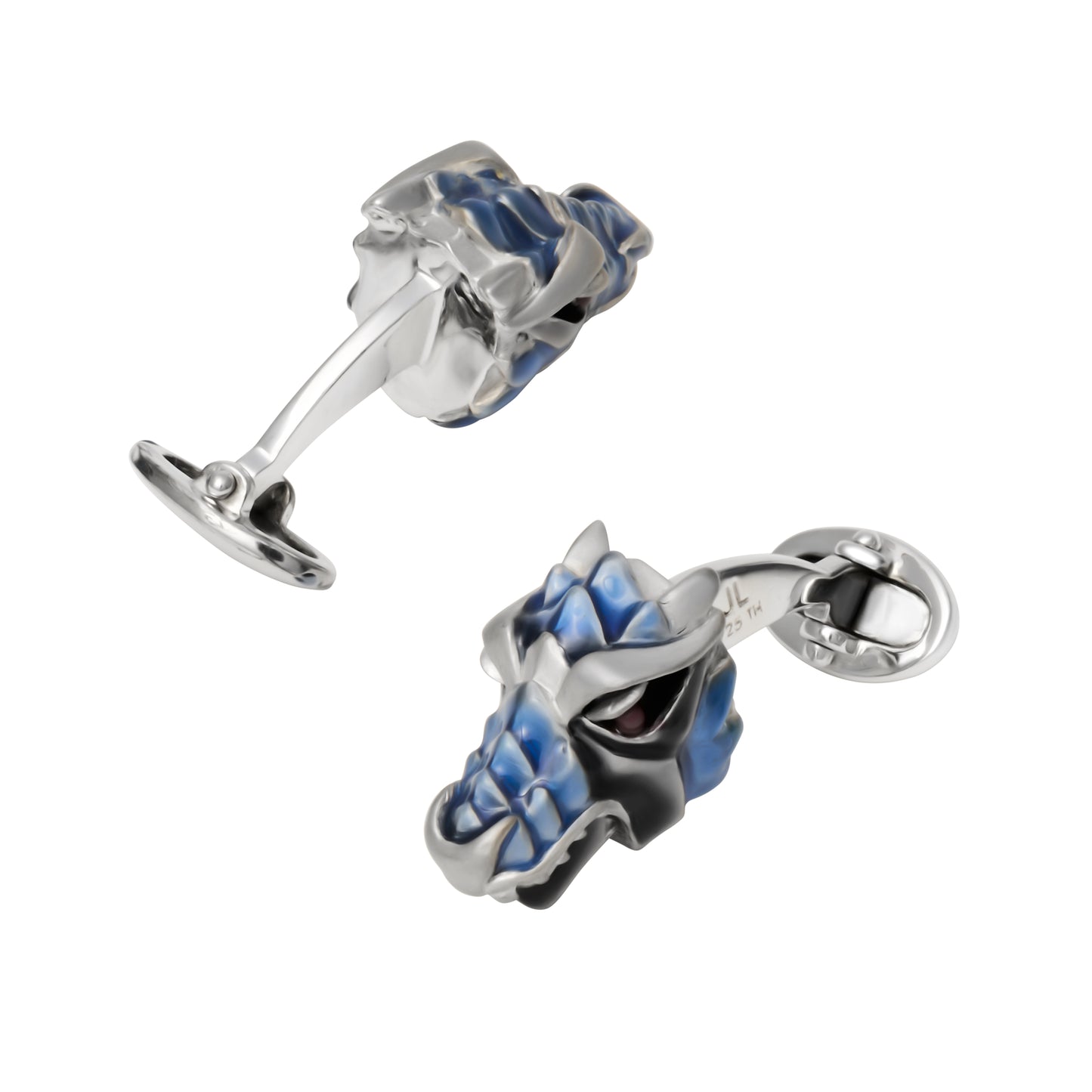 Dragon Head Sterling Cufflinks