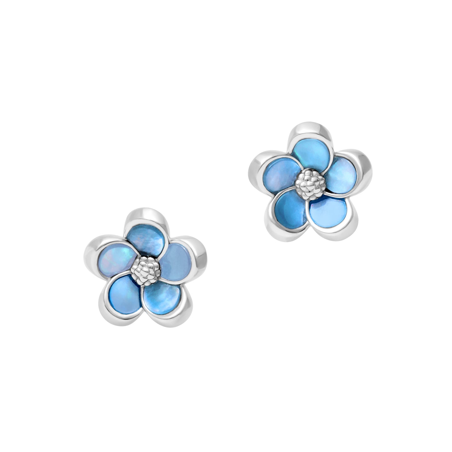 Flower Sterling Stud Earrings