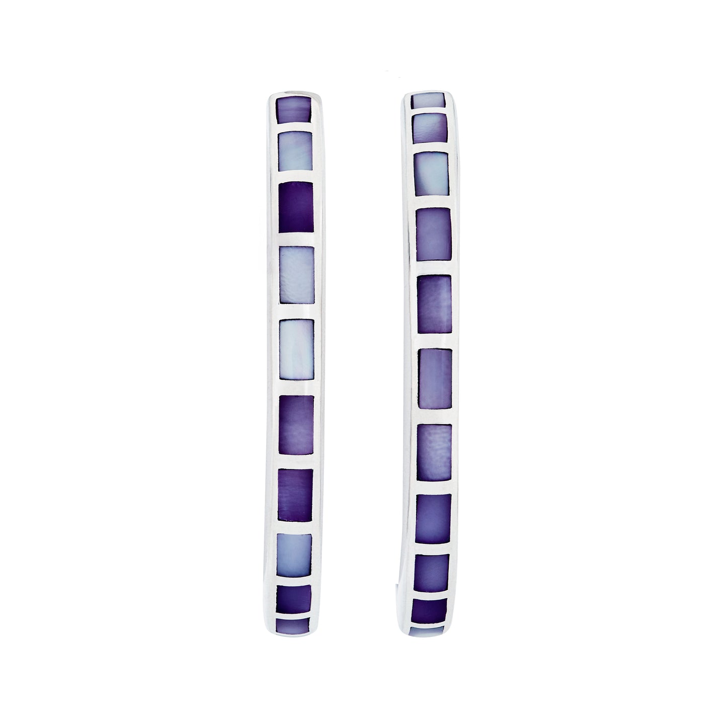 Dash Gemstone Sterling Hoop Earrings