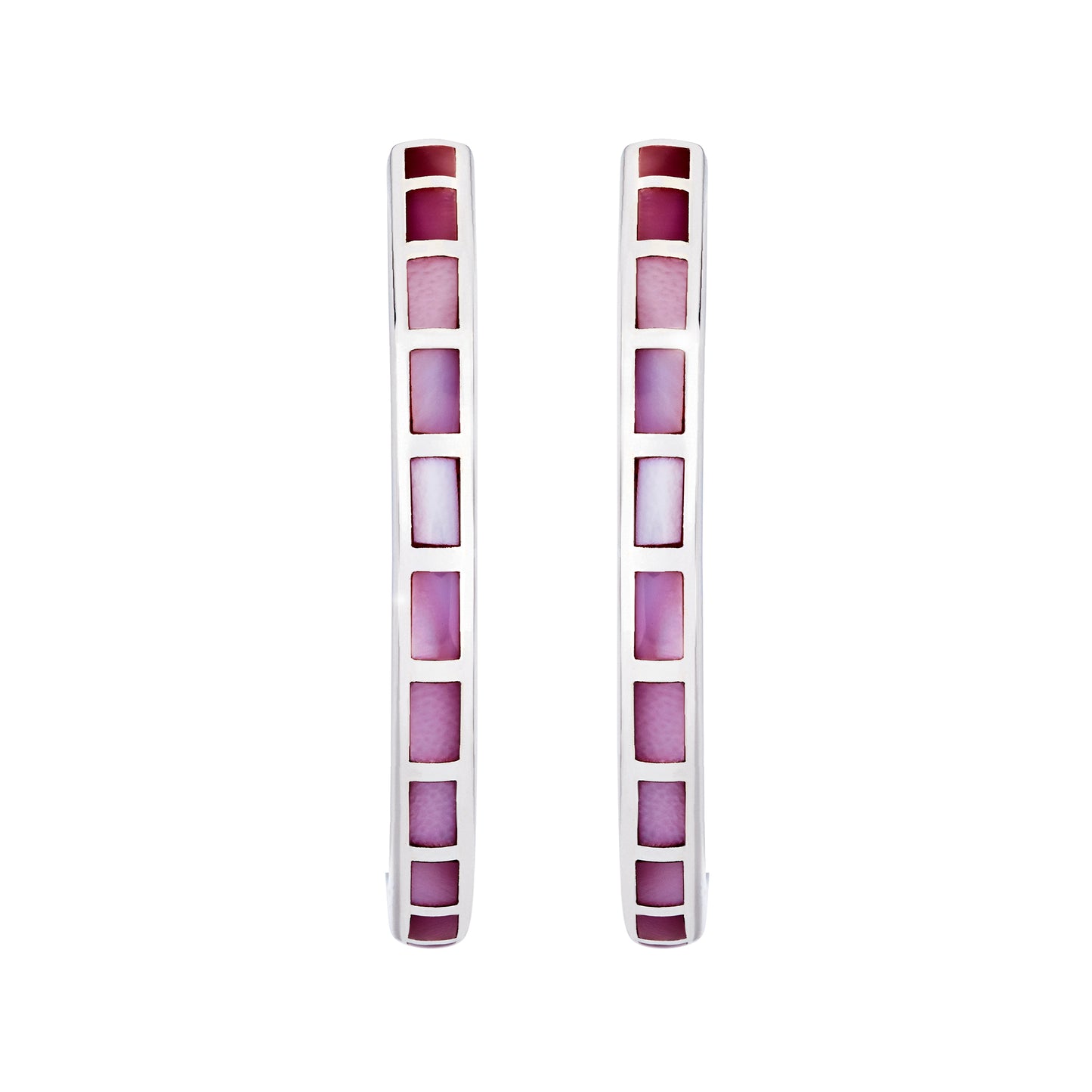 Dash Gemstone Sterling Hoop Earrings