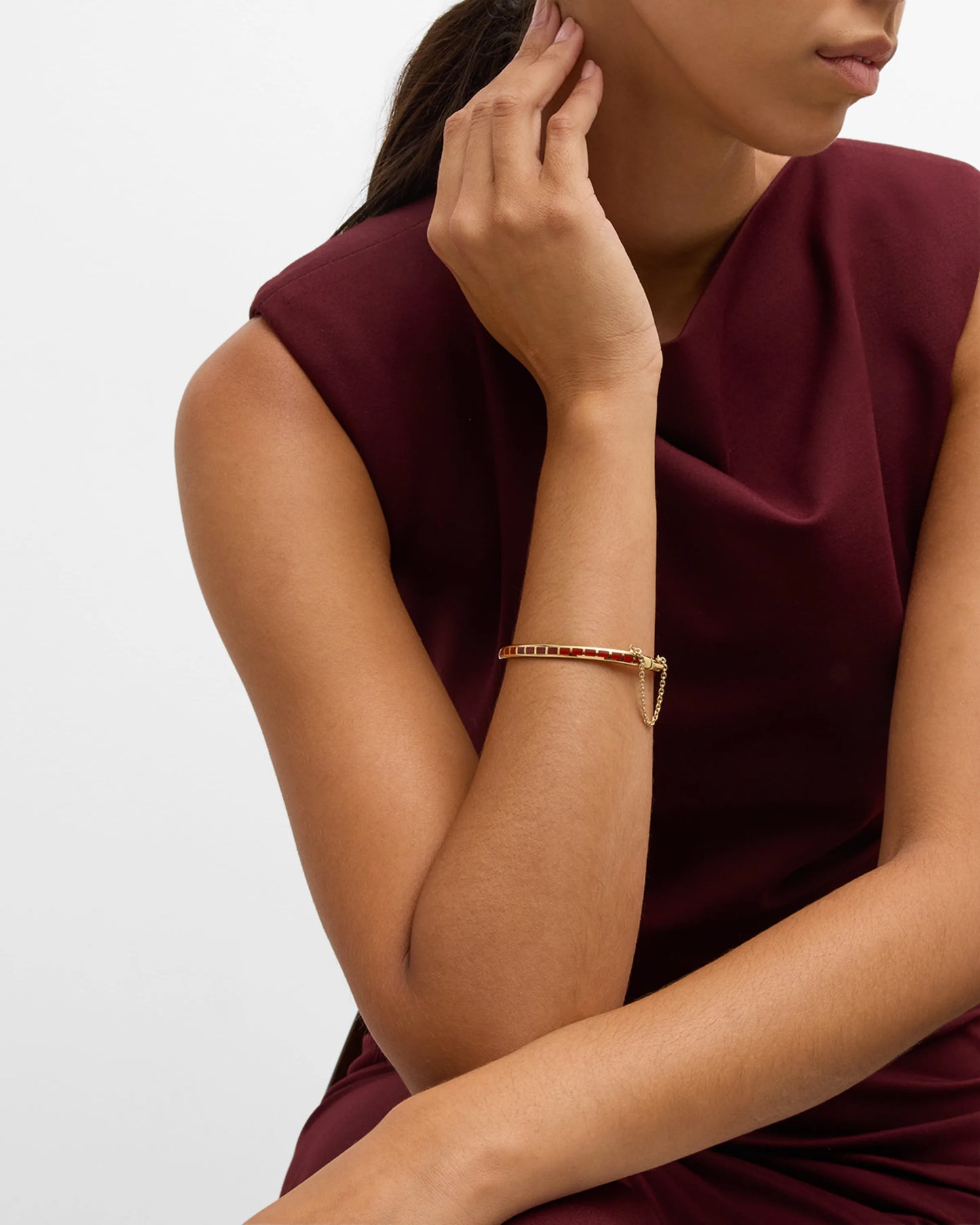 Dash Gold Vermeil Sterling Bangle