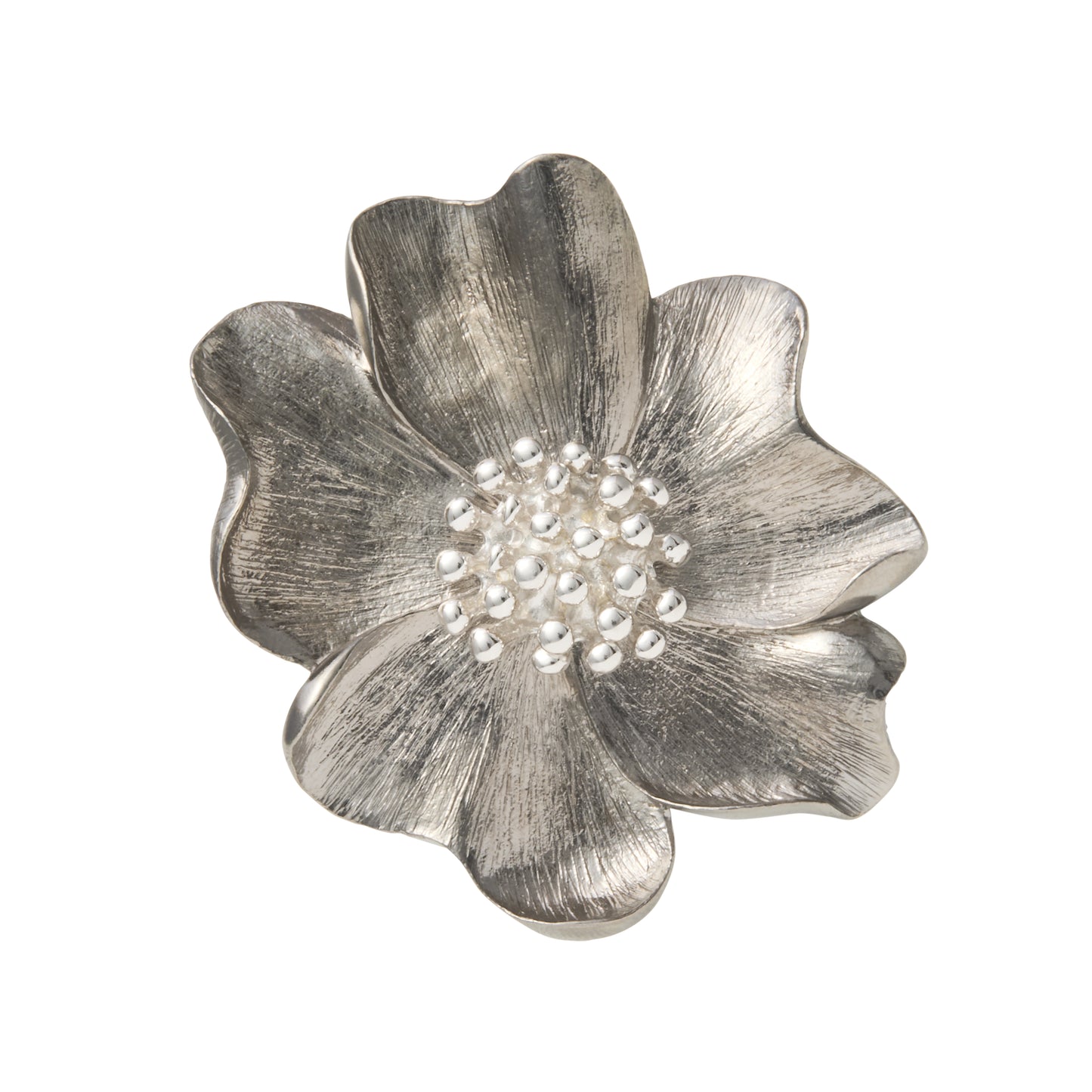 Sterling Flower Lapel Pin