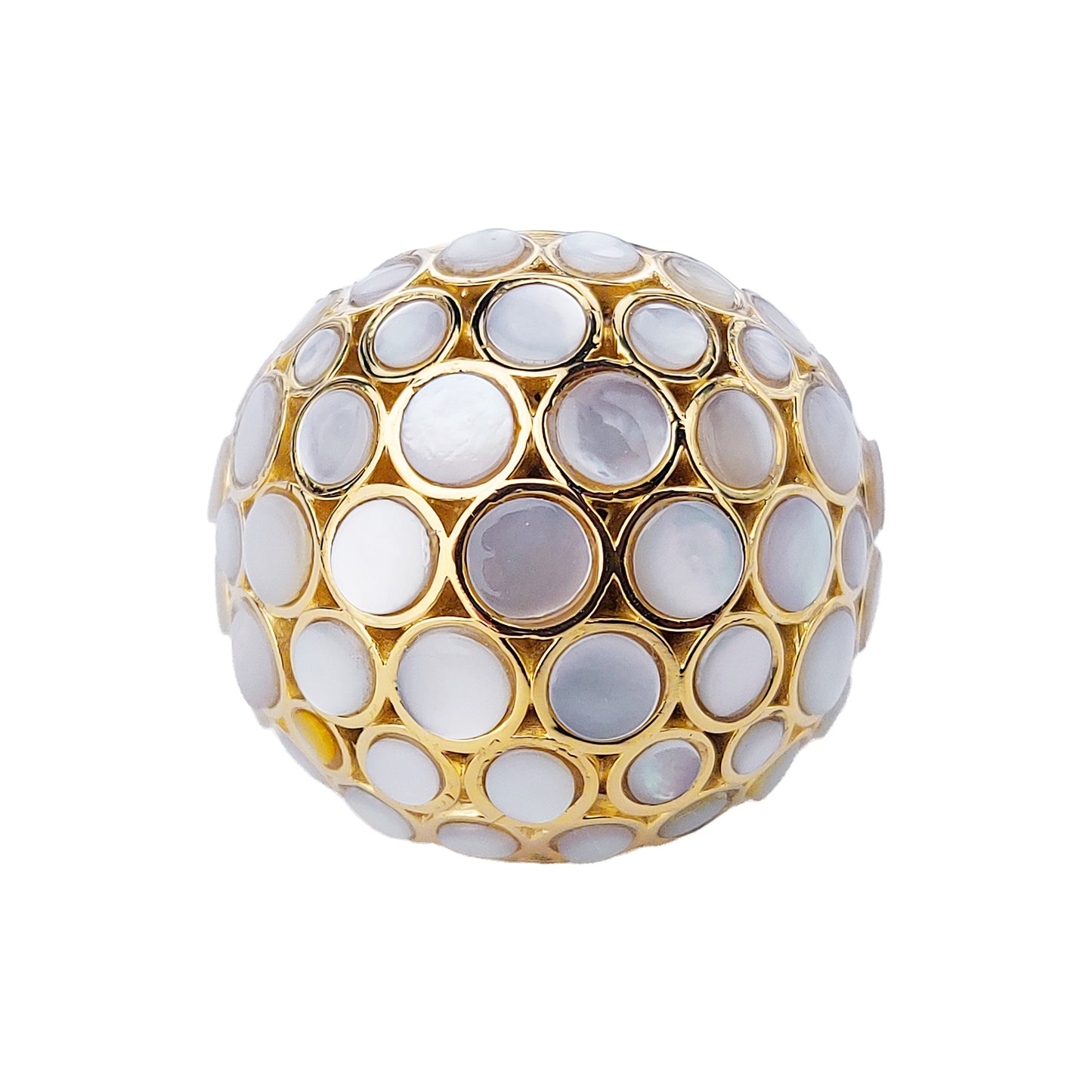 Bubble Mother of Pearl Ring