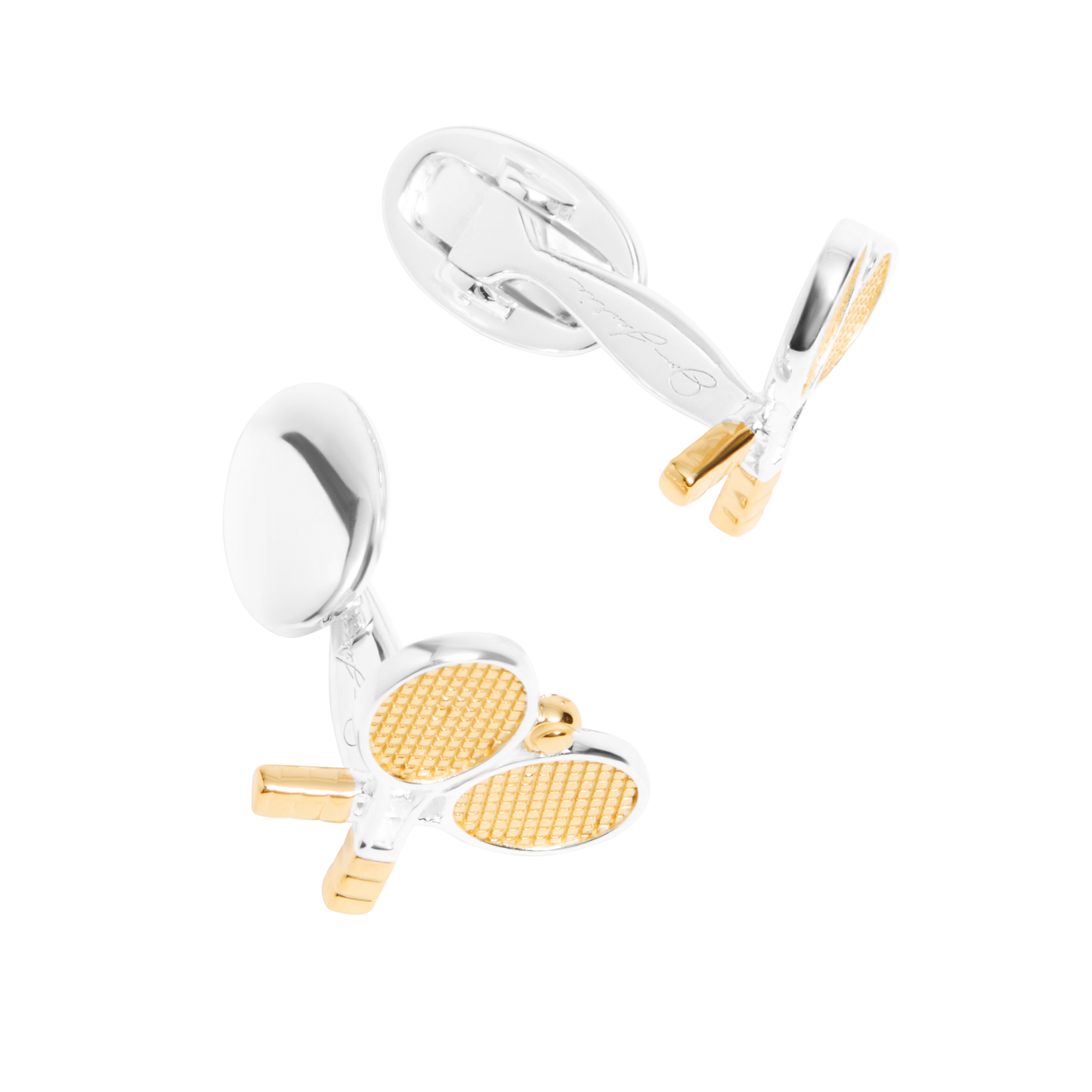 Racquet and Ball Cufflinks