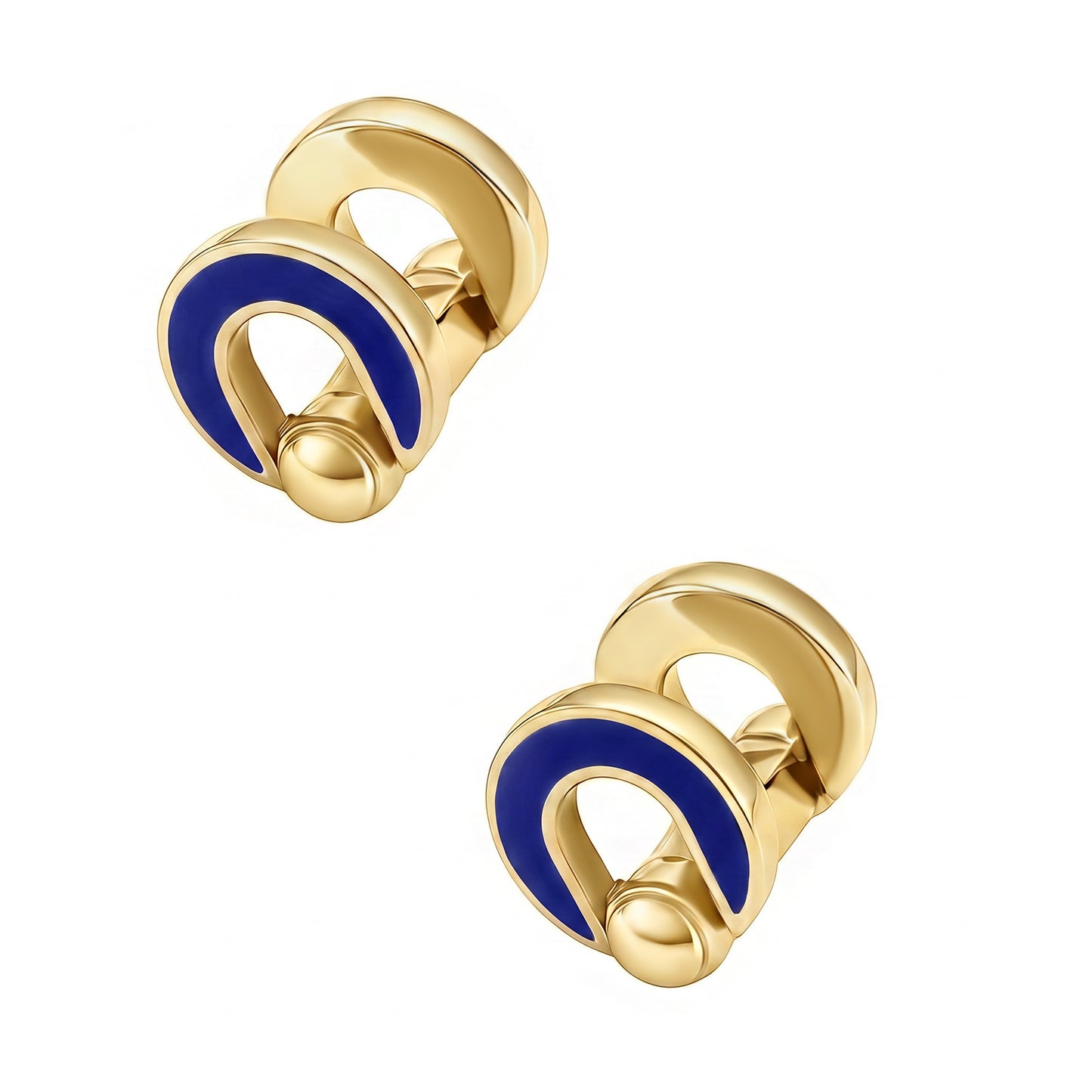 Gold Vermeil Horseshoe Flip Cufflink