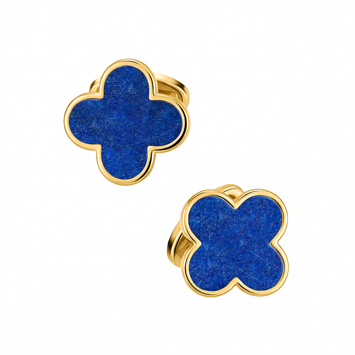 Four Leaf Clover 18K Gold Vermeil Sterling Cufflinks