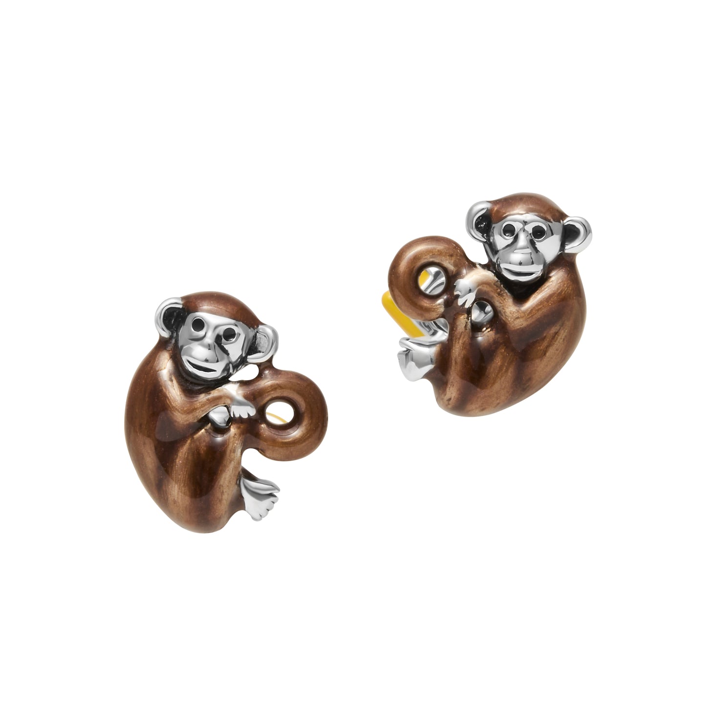 Monkey and Banana Sterling Cufflinks