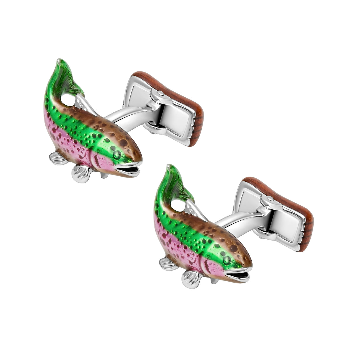 Gone Fishing Sterling Cufflinks