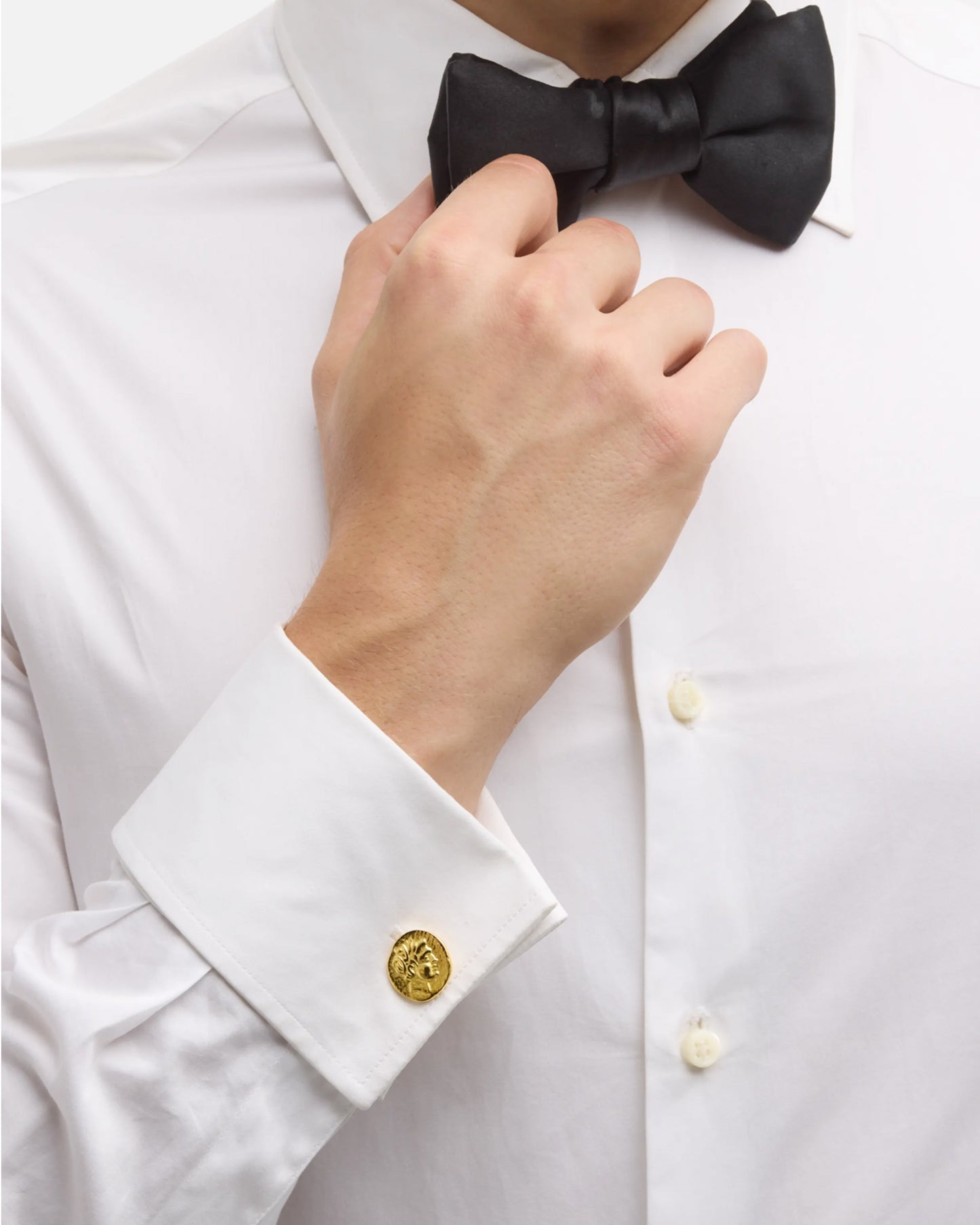 Coin 18K Gold Plated Sterling Silver Vermeil Cufflinks