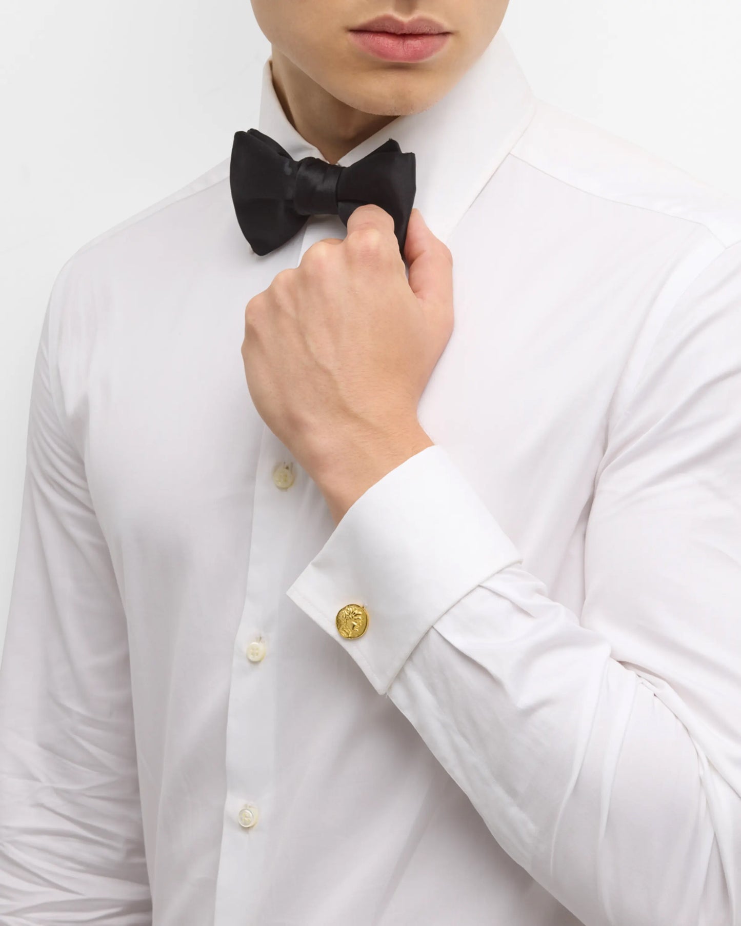 Coin 18K Gold Plated Sterling Silver Vermeil Cufflinks