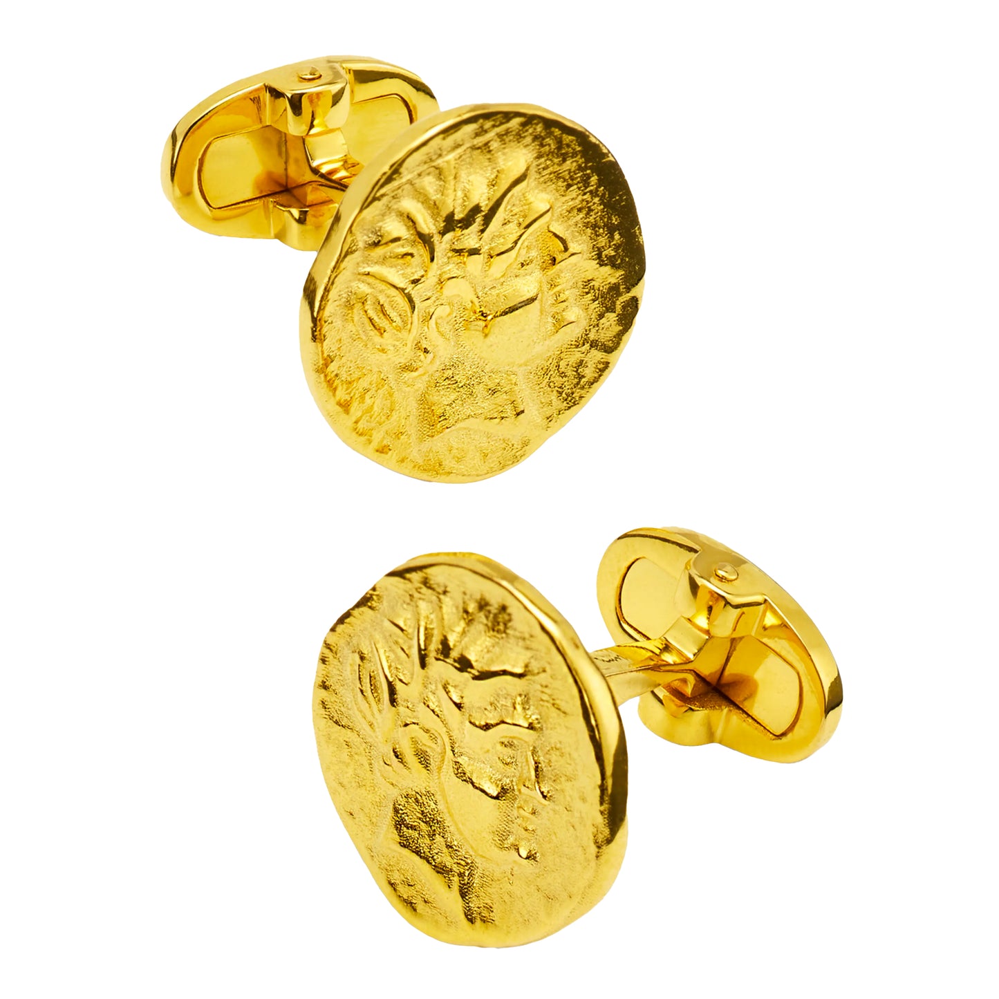Coin 18K Gold Plated Sterling Silver Vermeil Cufflinks