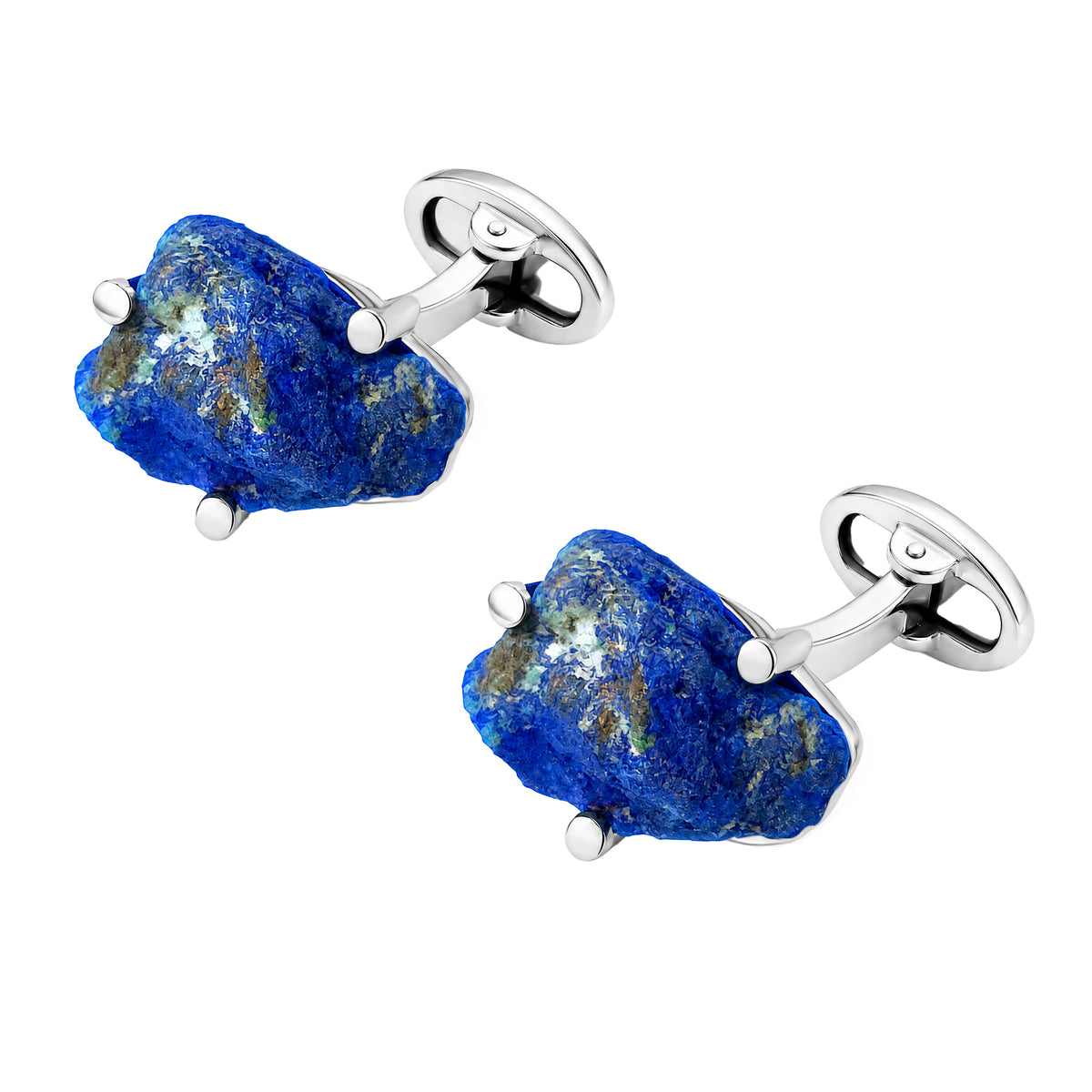 Azurite Rock Sterling Cufflinks