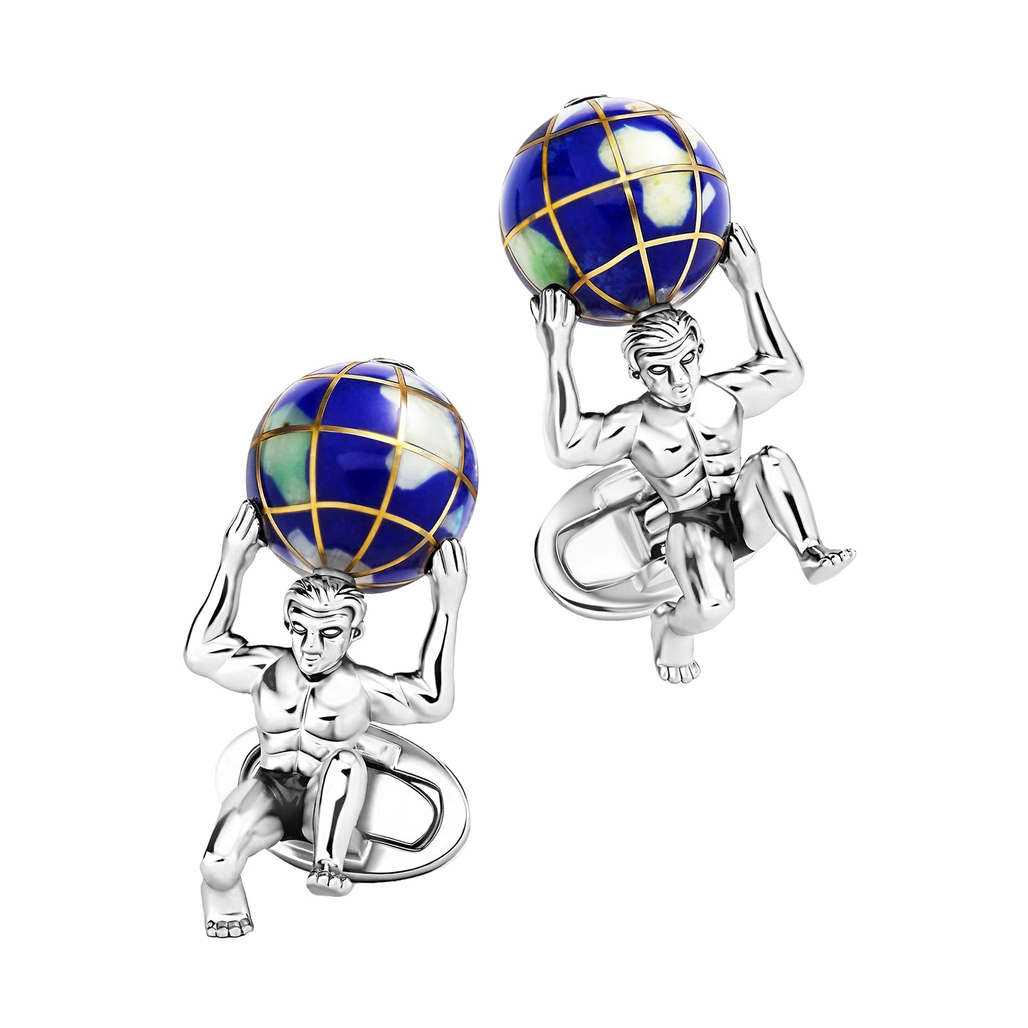 Atlas Carrying the World Sterling Cufflinks