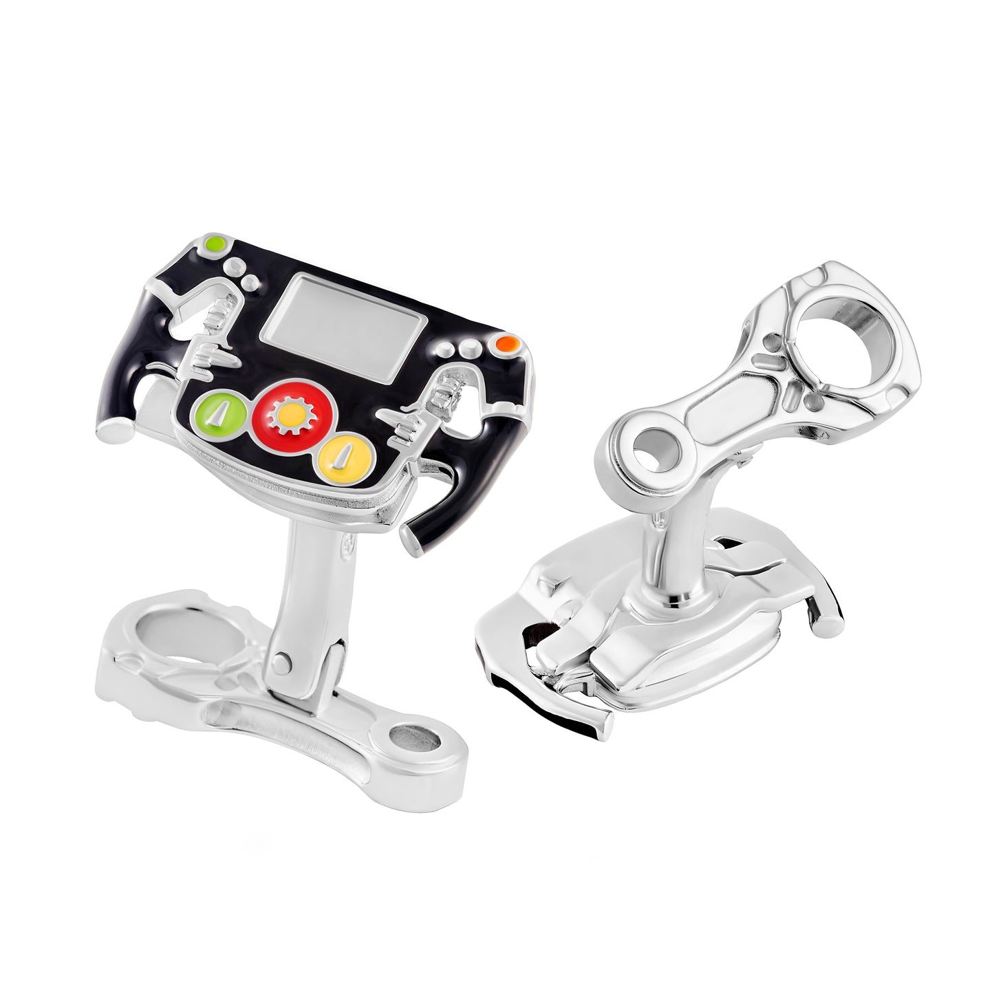 Grand Prix Sterling Steering Wheel Cufflinks