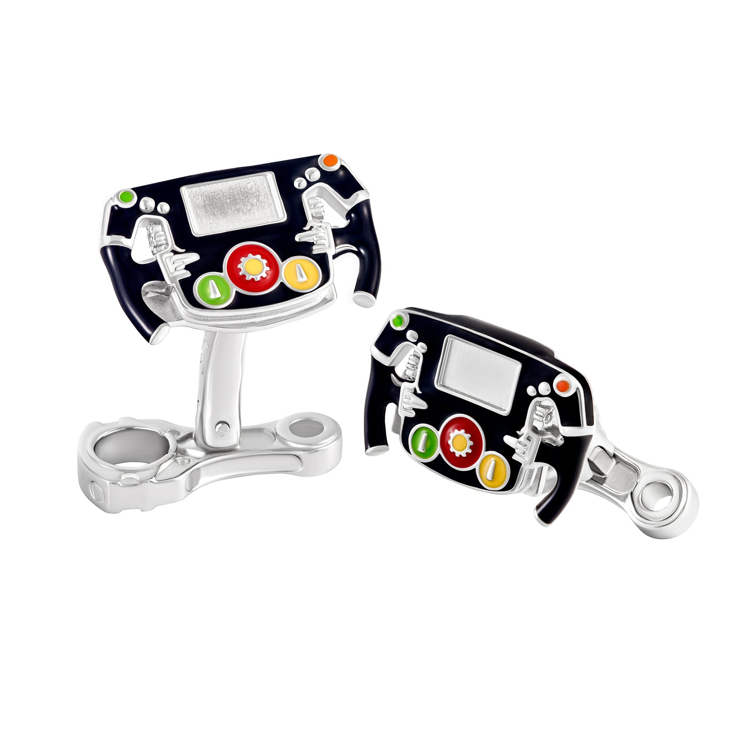 Grand Prix Sterling Steering Wheel Cufflinks