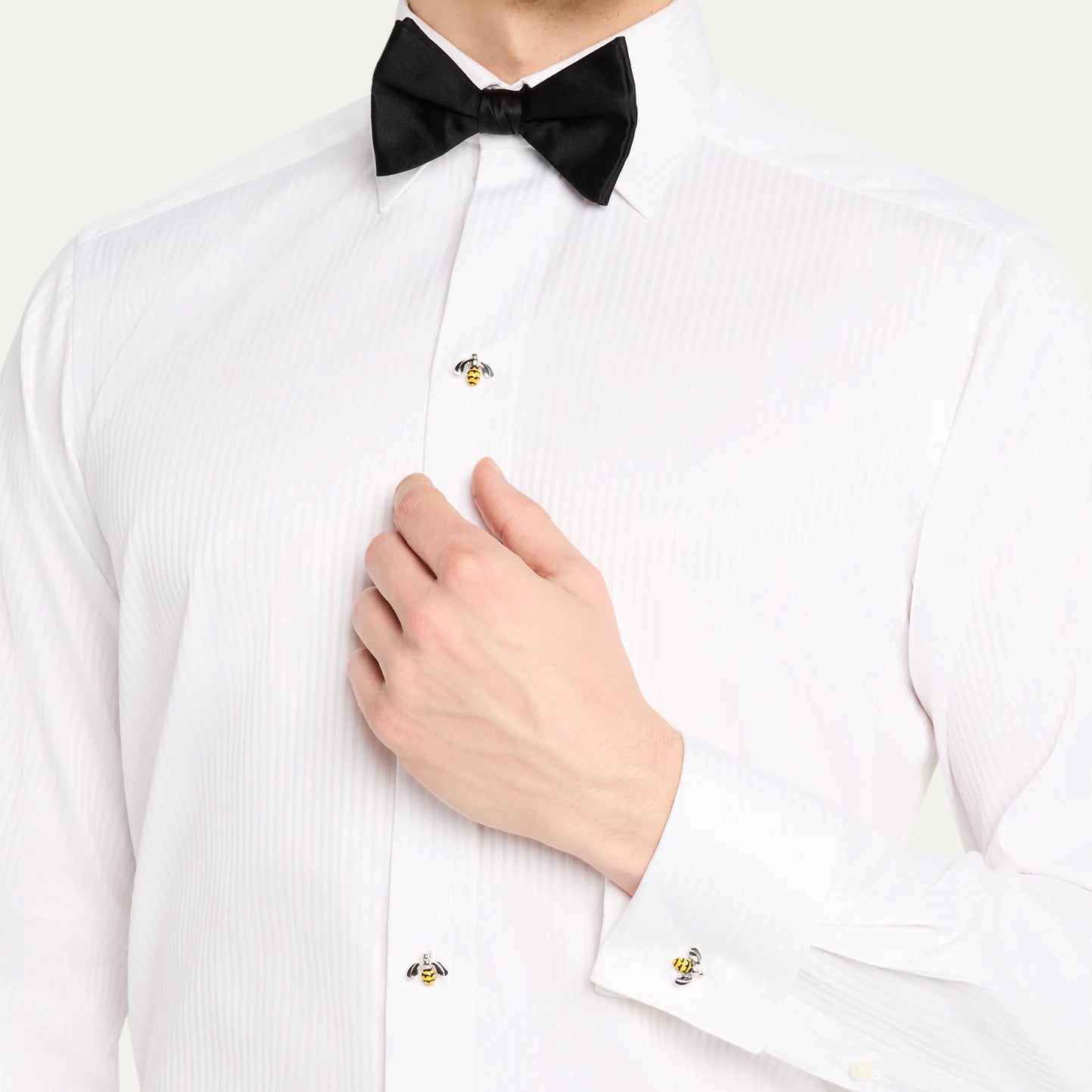 Bee Sterling Tuxedo Studs