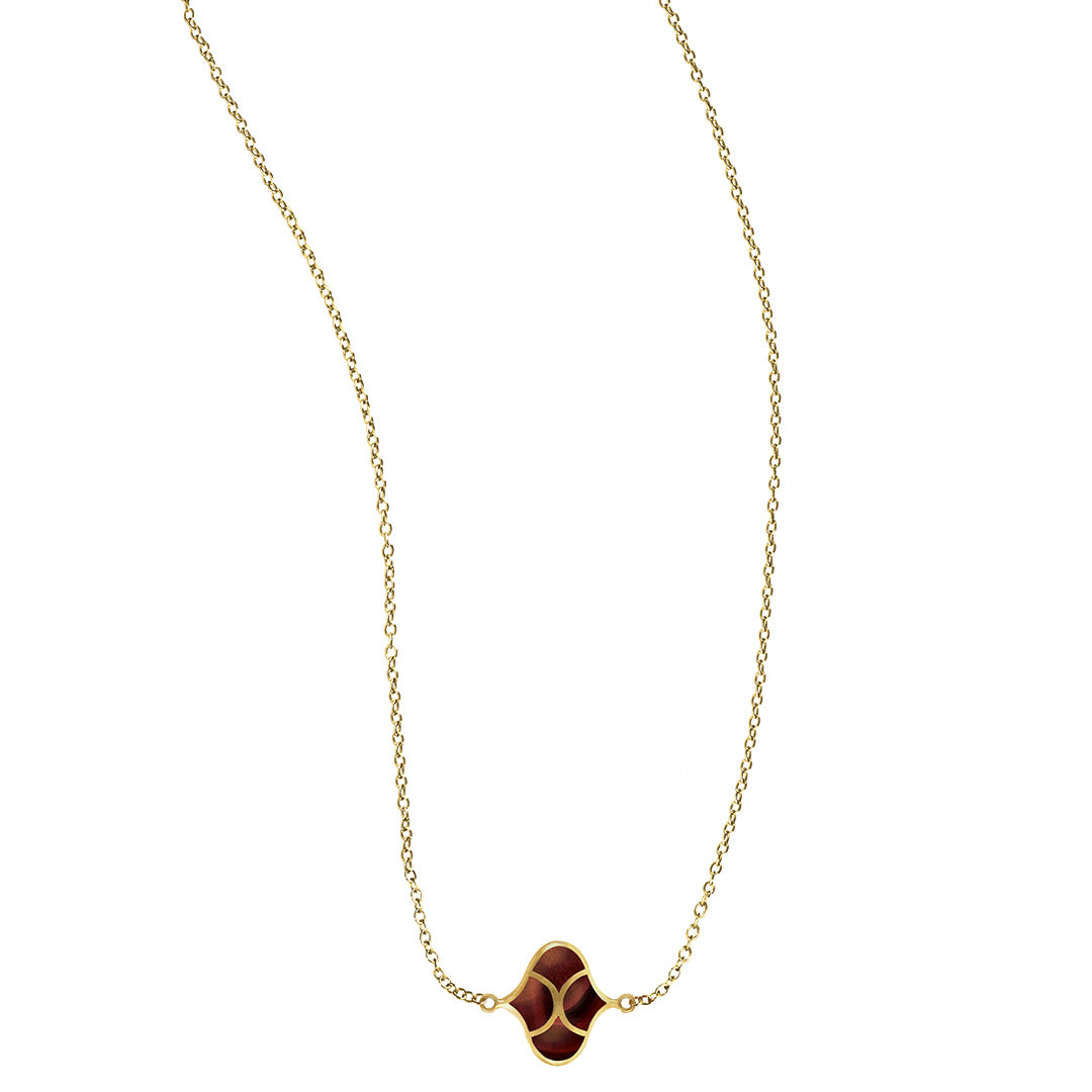 Koi Mother of Pearl Sterling Pendant Necklace