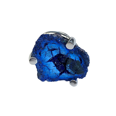 Azurite Geode Sterling Silver Lapel Pin - Jan Leslie Cufflinks and Accessories
