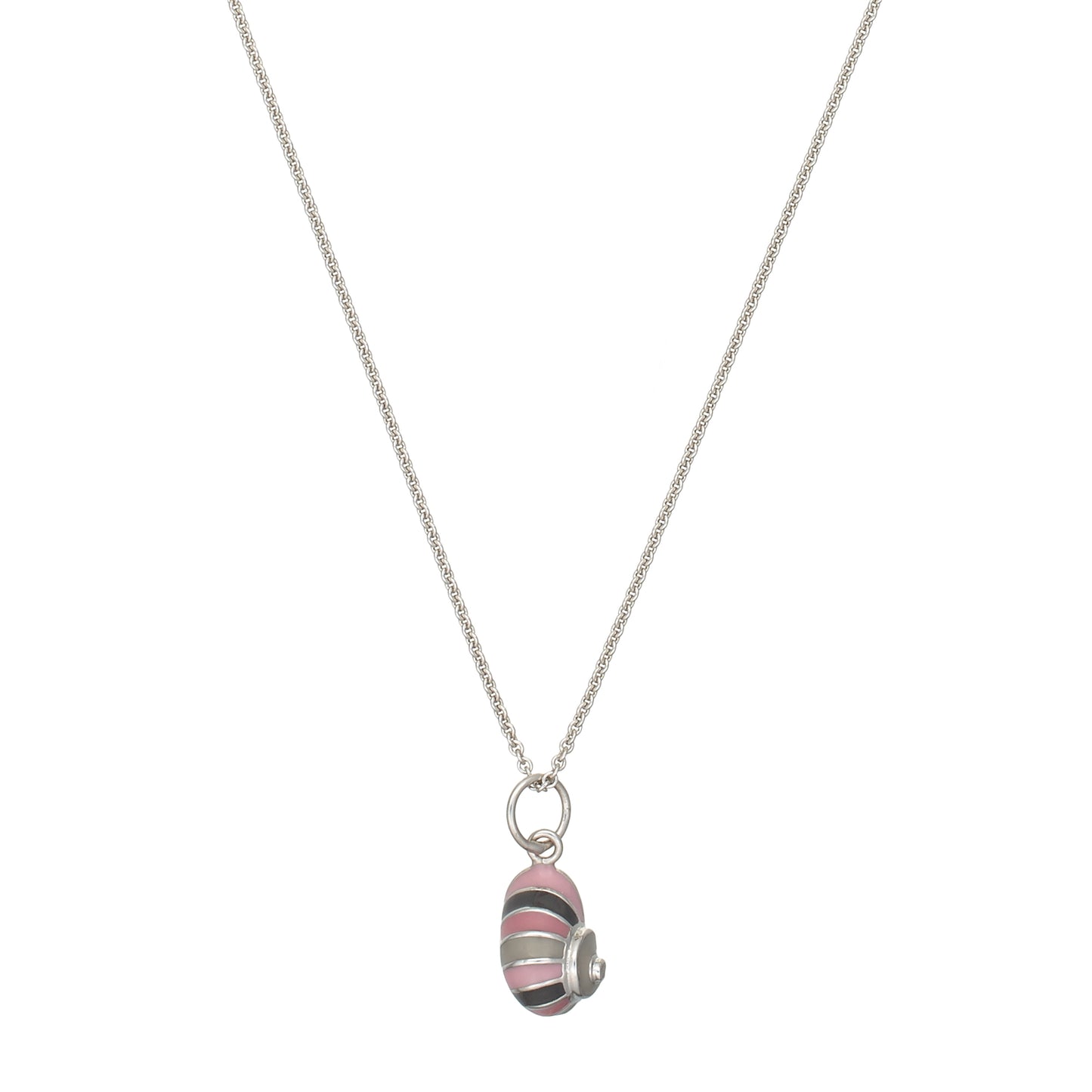 Pink Snail Shell Sterling Silver Charm Necklace SALE ONLY Jan Leslie Jan Leslie