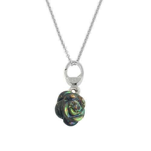 Medium Abalone Rose Pendant