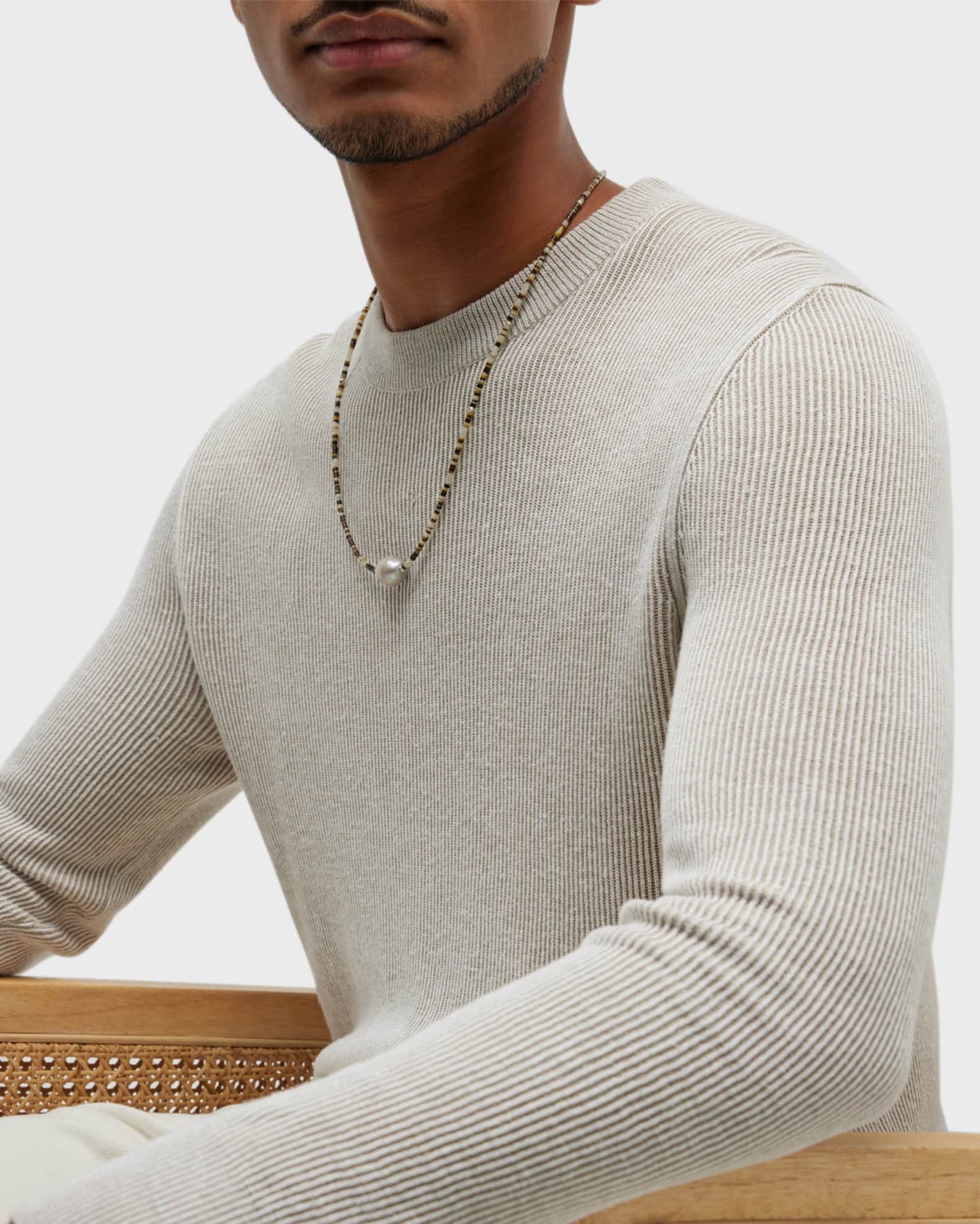 Shell Beaded Necklace & Freshwater Pearl