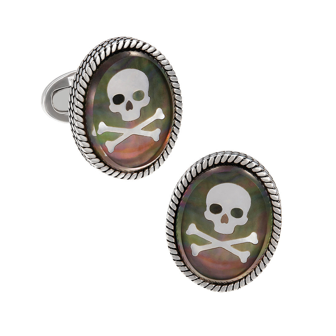 Skull Cameo Sterling Cufflinks