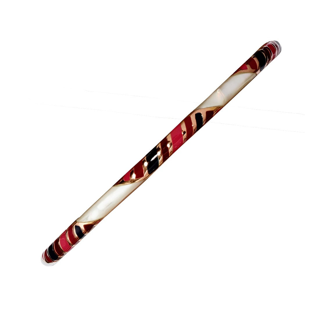 bordeaux stripe bangle