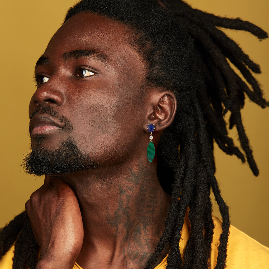 Machu Picchu 18K One of a Kind Single Earring