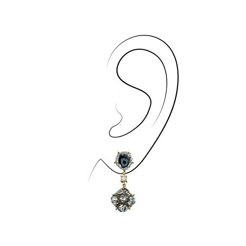 Waitomo 18K One of a Kind Earrings Bespoke Earrings Jan Leslie Jan Leslie