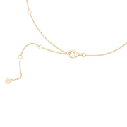 Sterling Teardrop Five Station Necklace with Gold Vermeil