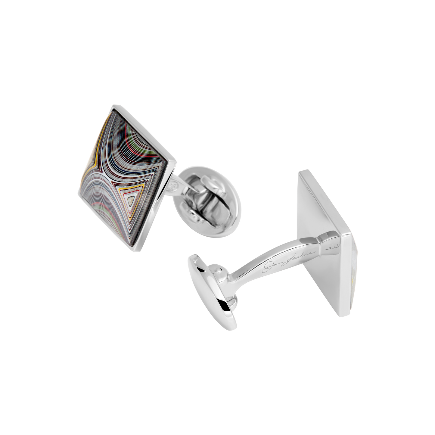 Corvette Fordite Sterling Cufflinks