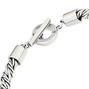  polished toggle clasp with cylindrical end caps