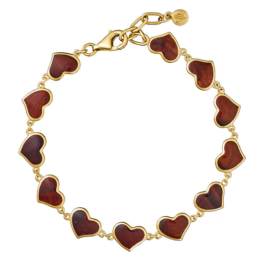 Love x10 Heart Vermeil Bracelet