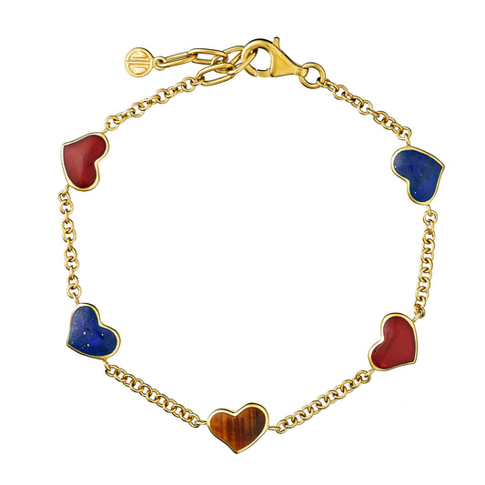 Heartline Five Vermeil Bracelet