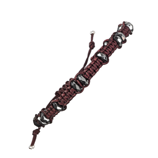 Hematite Pull Cord Bracelet