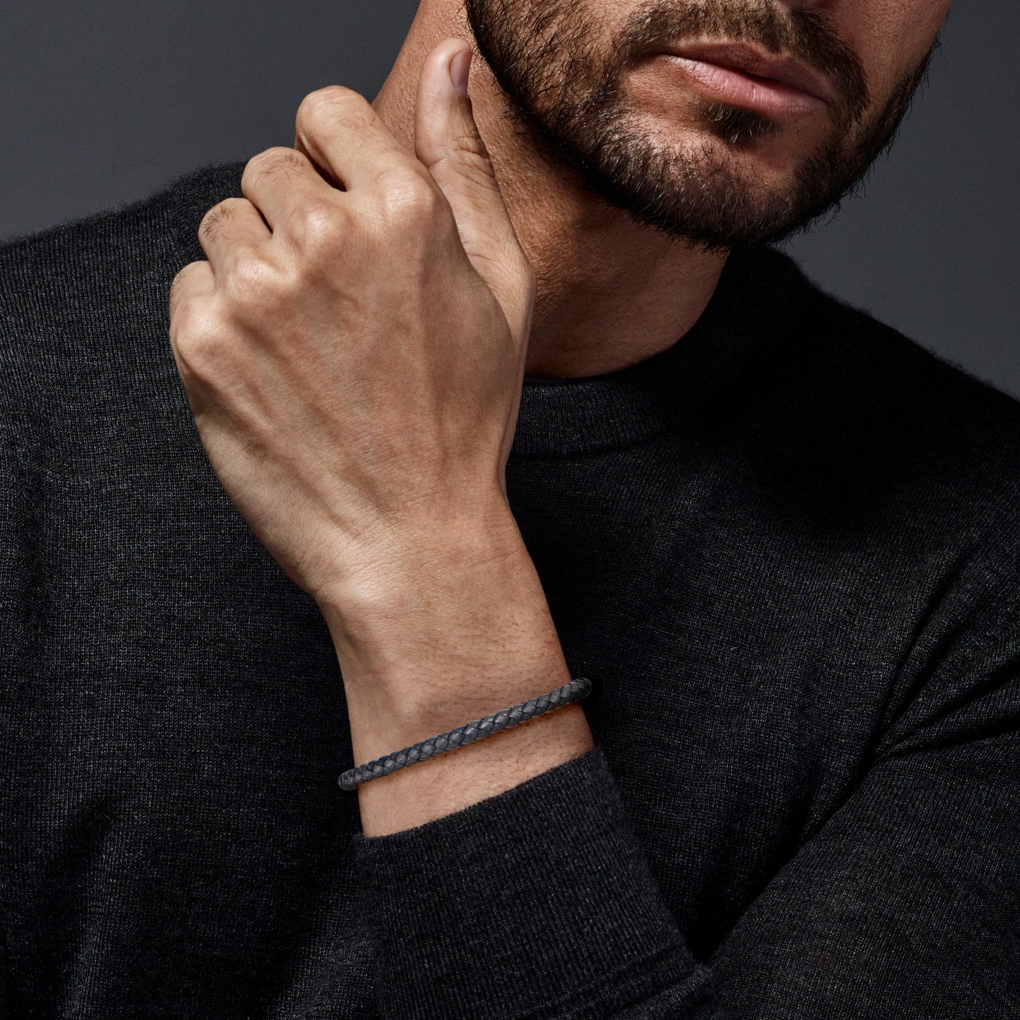 Spring Fit  Braided Leather Bracelet