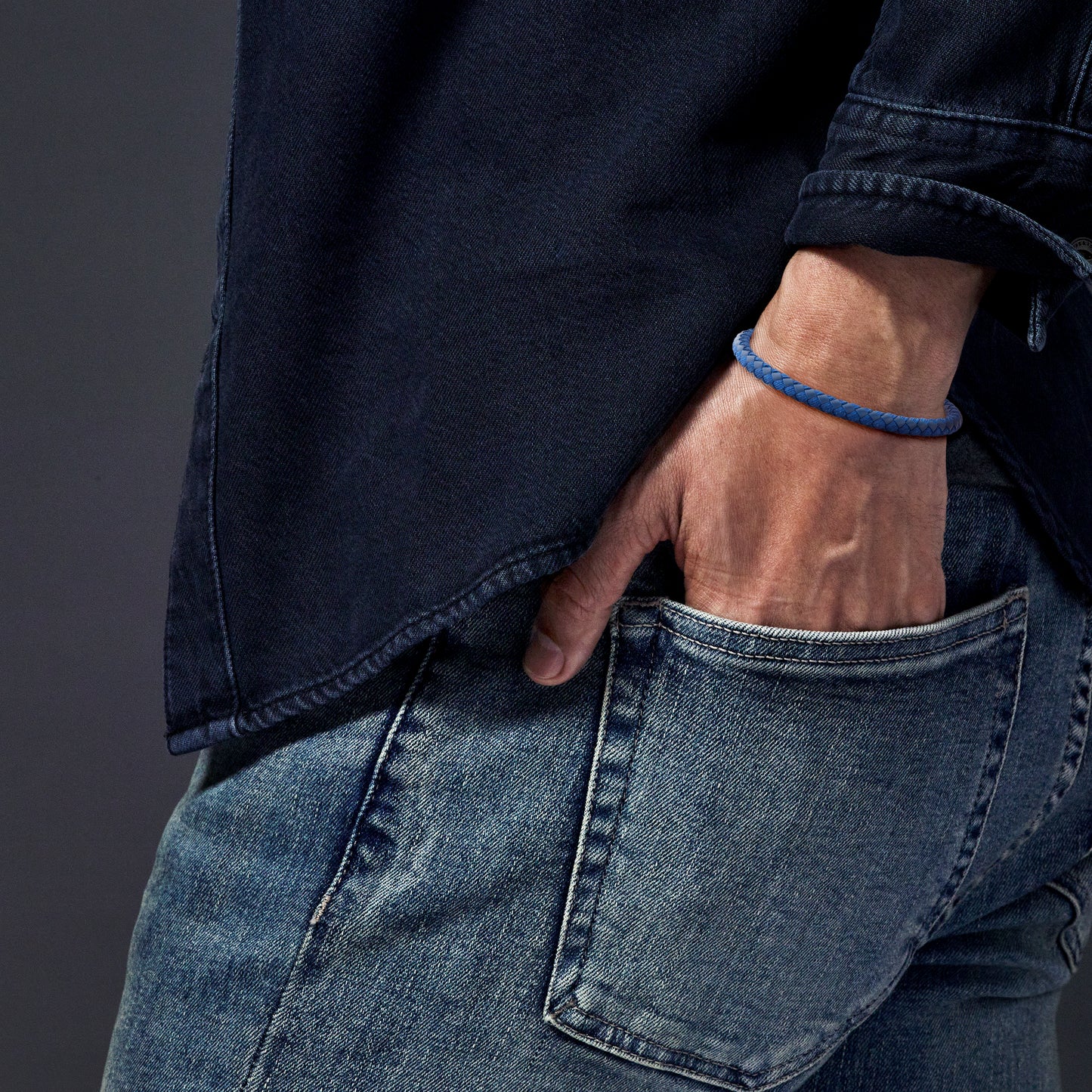 Spring Fit  Braided Leather Bracelet