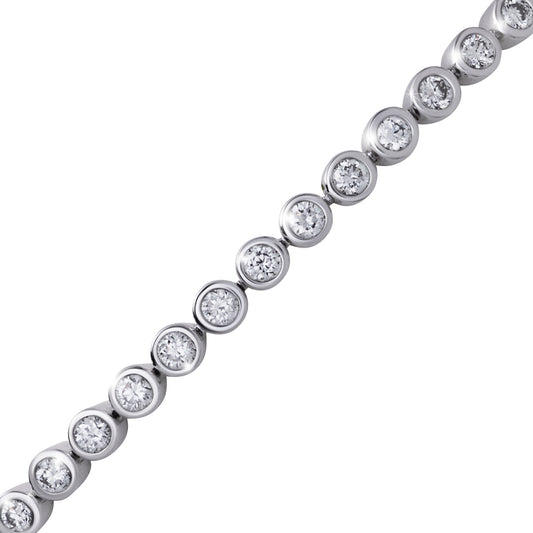 Diamond Tennis Bracelet 18K White Gold