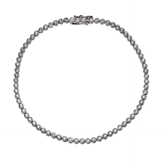 Diamond Tennis Bracelet 18K White Gold, and Yellow gold